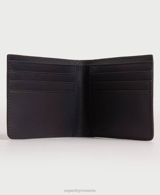 Superdry portofel din piele nyc bifold accesorii negru bărbați JX0Z1773