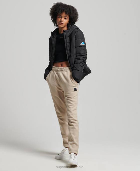 Superdry puf de sport spiritual îmbrăcăminte negru femei JX0Z5450