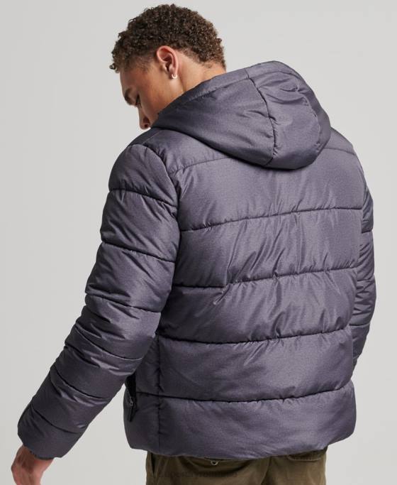 Superdry puf de sport îmbrăcăminte gri inchis bărbați JX0Z4508