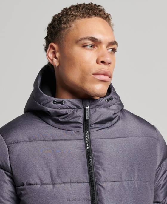 Superdry puf de sport îmbrăcăminte gri inchis bărbați JX0Z4508