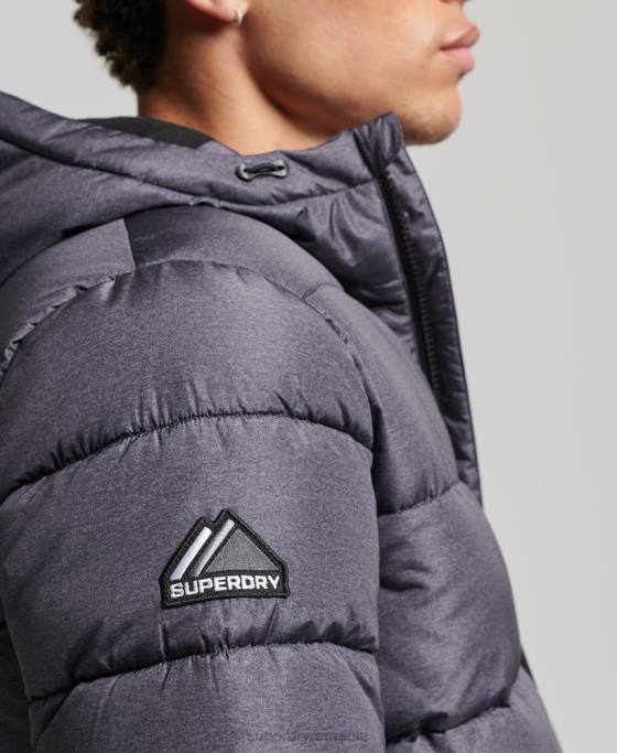 Superdry puf de sport îmbrăcăminte gri inchis bărbați JX0Z4508