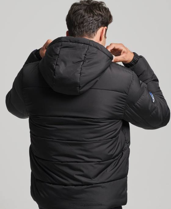 Superdry puf de sport îmbrăcăminte negru bărbați JX0Z4491