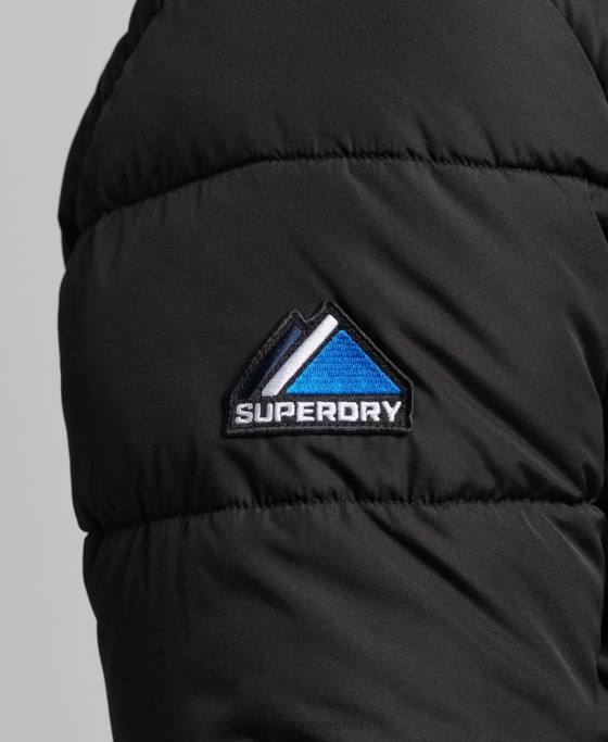 Superdry puf de sport îmbrăcăminte negru bărbați JX0Z4491