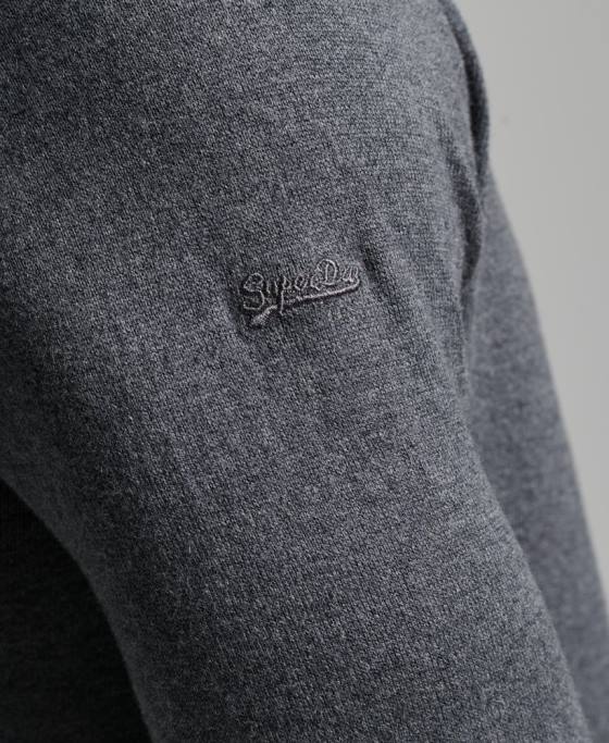 Superdry pulover crew din bumbac organic cașmir îmbrăcăminte gri bărbați JX0Z5306