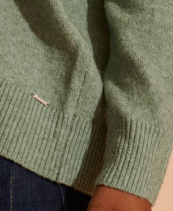 Superdry pulover cu decolteu în V isabella îmbrăcăminte turcoaz femei JX0Z6772