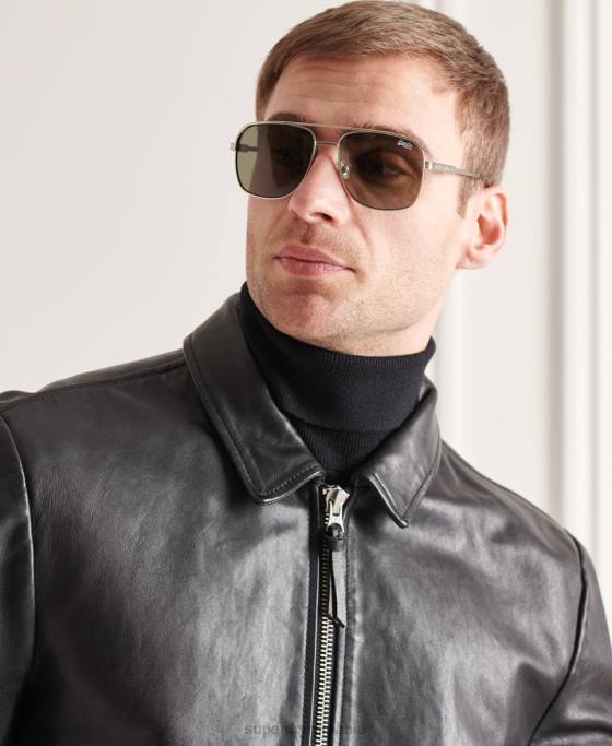 Superdry pulover cu gât rulat din merino îmbrăcăminte negru bărbați JX0Z1332