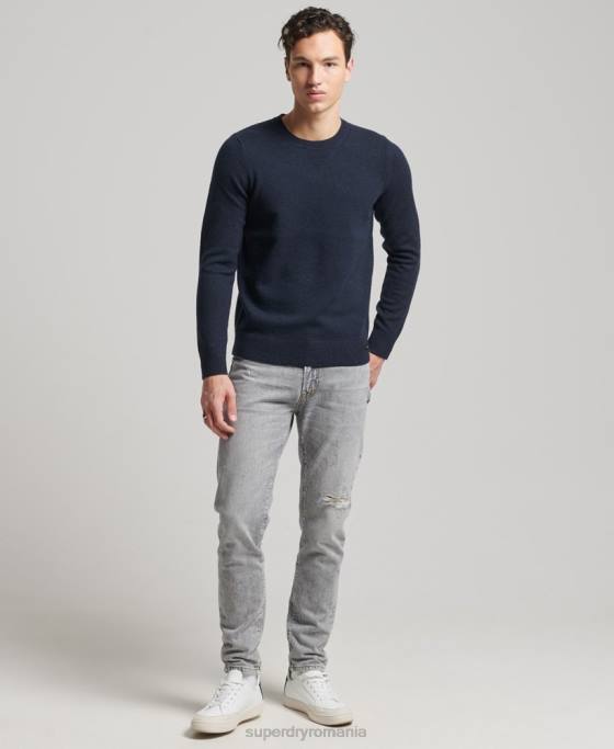 Superdry pulover din lana de miel îmbrăcăminte marina bărbați JX0Z5279