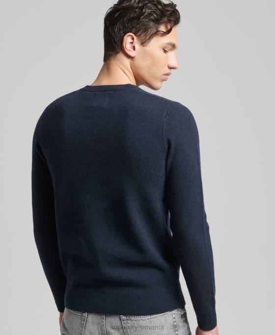 Superdry pulover din lana de miel îmbrăcăminte marina bărbați JX0Z5279