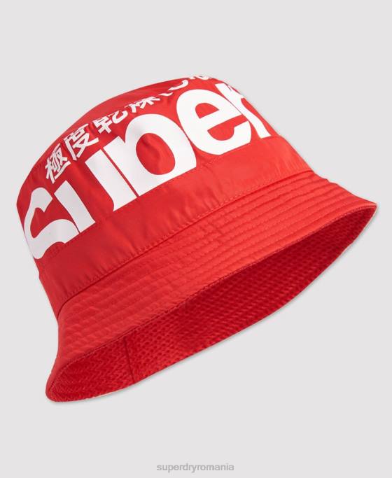 Superdry pălărie cu logo accesorii roșu femei JX0Z4328