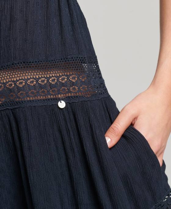 Superdry rochie alana cami îmbrăcăminte marina femei JX0Z2489