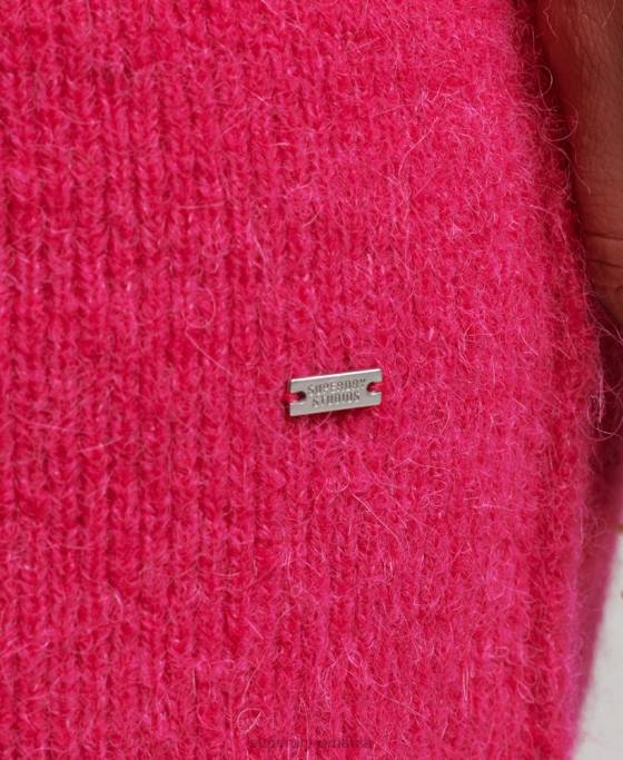 Superdry rochie cu guler îmbrăcăminte roz femei JX0Z2440