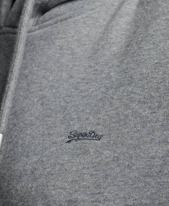 Superdry rochie cu hanoraș brodat cu logo vintage îmbrăcăminte gri femei JX0Z2494