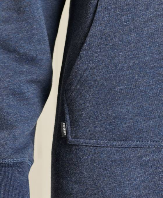 Superdry rochie cu hanoraș brodat cu logo vintage îmbrăcăminte marina femei JX0Z2516