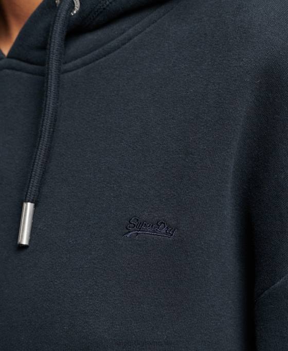 Superdry rochie de transpirație cu logo vintage brodat îmbrăcăminte marina femei JX0Z2432