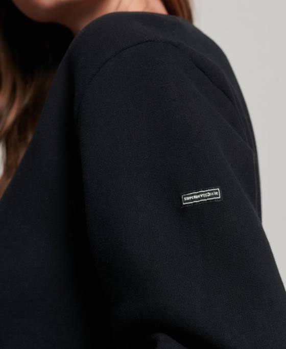 Superdry rochie hanorac popular nomade îmbrăcăminte negru femei JX0Z2542