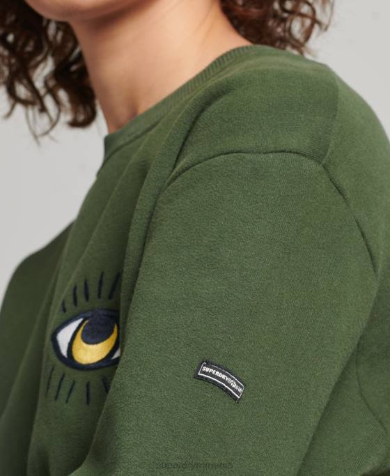 Superdry rochie hanorac popular nomade îmbrăcăminte verde femei JX0Z2534