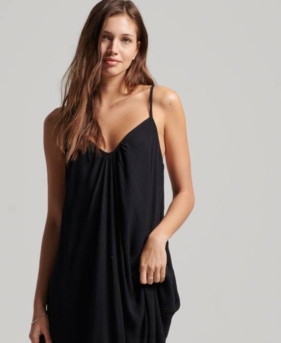 Superdry rochie lunga cami îmbrăcăminte gri inchis femei JX0Z2366
