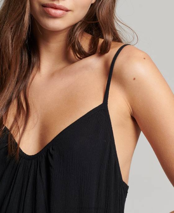 Superdry rochie lunga cami îmbrăcăminte gri inchis femei JX0Z2366