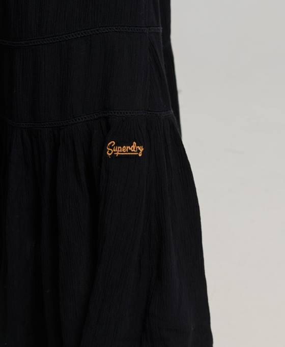 Superdry rochie lunga cami îmbrăcăminte gri inchis femei JX0Z2366