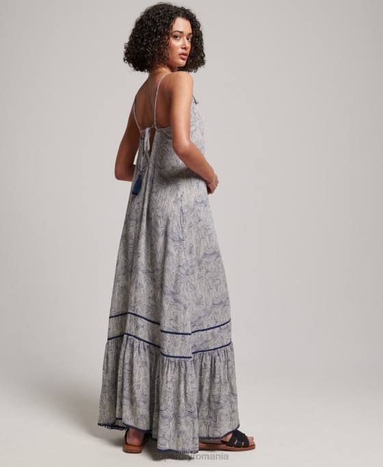 Superdry rochie lunga cami îmbrăcăminte marina femei JX0Z2389