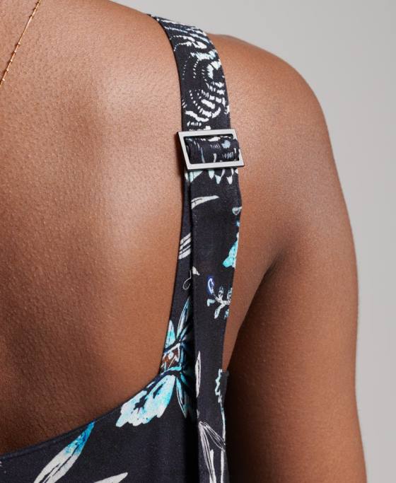 Superdry rochie maxi tesuta studios îmbrăcăminte marina femei JX0Z2528