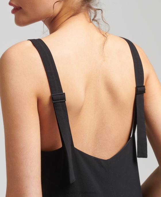 Superdry rochie maxi tesuta studios îmbrăcăminte negru femei JX0Z2525