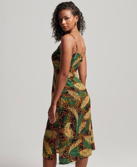 Superdry rochie midi cami cu nasturi imprimate îmbrăcăminte multi femei JX0Z2490