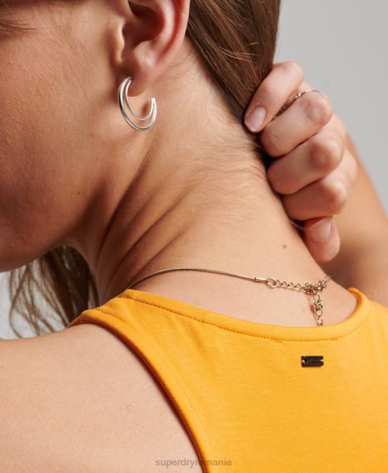 Superdry rochie mini jersey racer îmbrăcăminte galben femei JX0Z2408