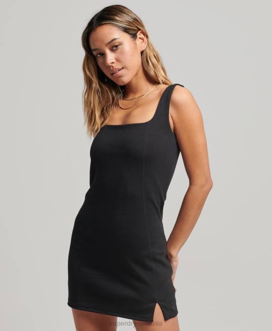 Superdry rochie tech îmbrăcăminte negru femei JX0Z2501