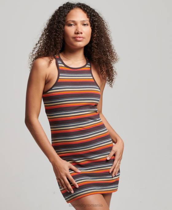 Superdry rochie vintage cu dungi îmbrăcăminte multi femei JX0Z2406