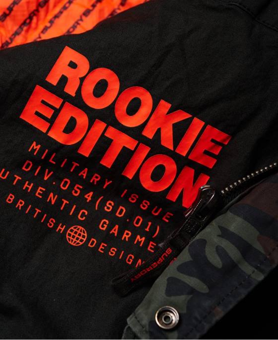 Superdry rookie panther elevated parka jachetă îmbrăcăminte verde bărbați JX0Z1199