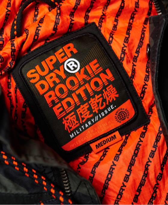 Superdry rookie panther elevated parka jachetă îmbrăcăminte verde bărbați JX0Z1199