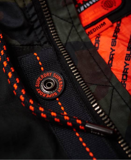 Superdry rookie panther elevated parka jachetă îmbrăcăminte verde bărbați JX0Z1199