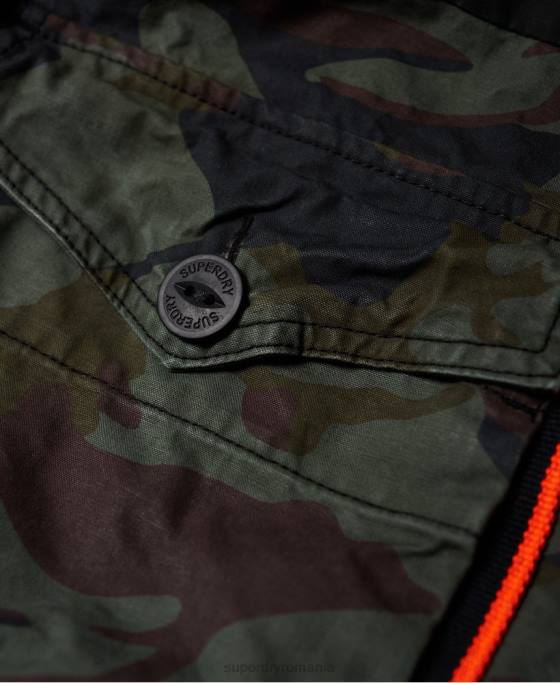 Superdry rookie panther elevated parka jachetă îmbrăcăminte verde bărbați JX0Z1199