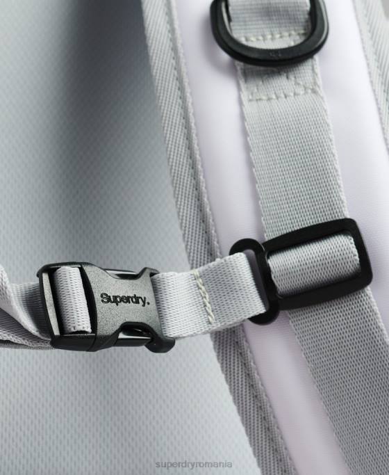 Superdry rucsac grafic cu prelată de munte accesorii alb bărbați JX0Z1610