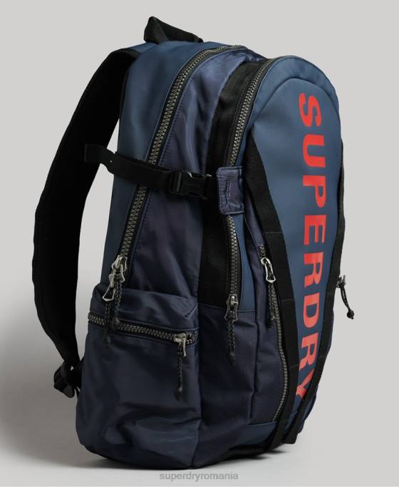 Superdry rucsac grafic cu prelată de munte accesorii marina bărbați JX0Z1728