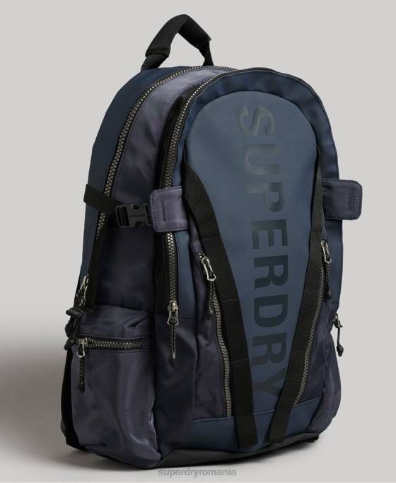 Superdry rucsac grafic cu prelată de munte accesorii marina bărbați JX0Z1832