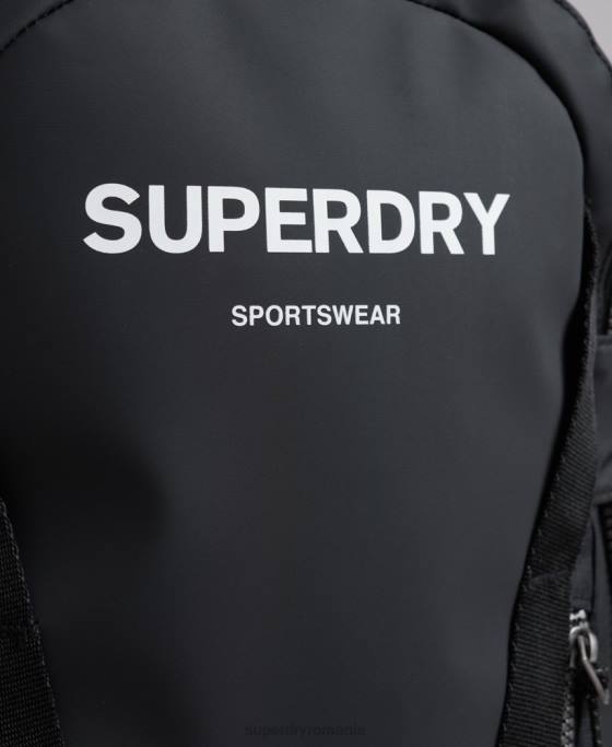 Superdry rucsac grafic cu prelată de munte accesorii negru bărbați JX0Z1619