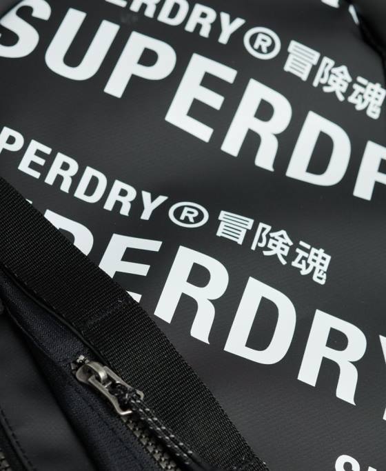 Superdry rucsac grafic cu prelată de munte accesorii negru bărbați JX0Z1633