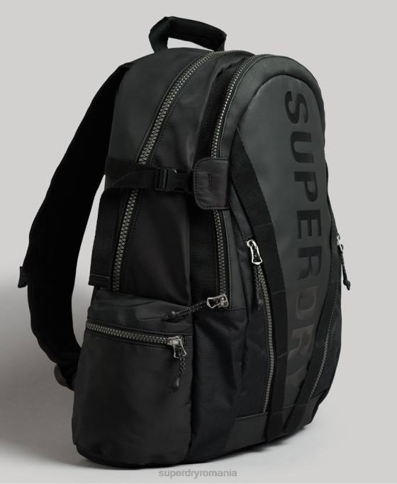 Superdry rucsac grafic cu prelată de munte accesorii negru bărbați JX0Z1696