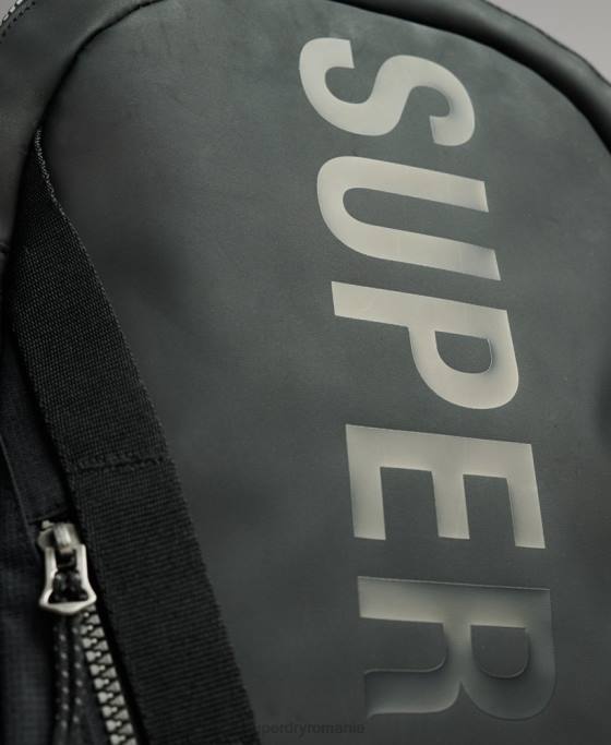 Superdry rucsac grafic cu prelată de munte accesorii negru bărbați JX0Z1696