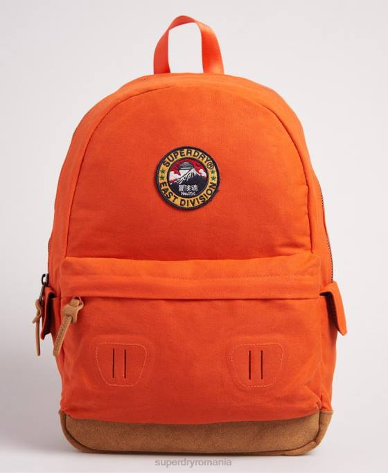 Superdry rucsac montana din pânză ceară accesorii portocale femei JX0Z6667