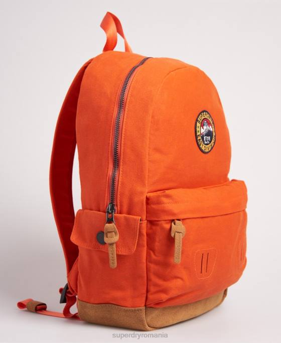 Superdry rucsac montana din pânză ceară accesorii portocale femei JX0Z6667