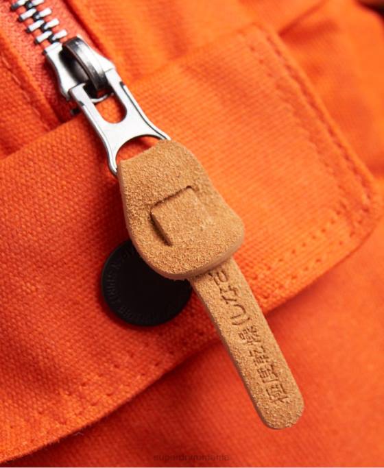 Superdry rucsac montana din pânză ceară accesorii portocale femei JX0Z6667