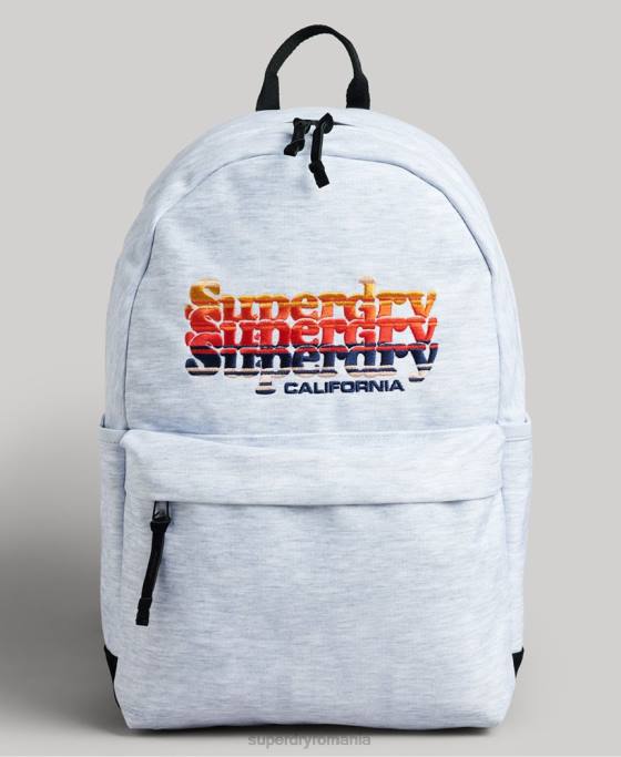 Superdry rucsac montana grafic accesorii gri deschis femei JX0Z1596