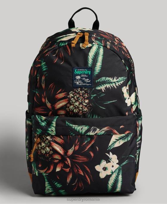 Superdry rucsac montana imprimat accesorii negru femei JX0Z4217