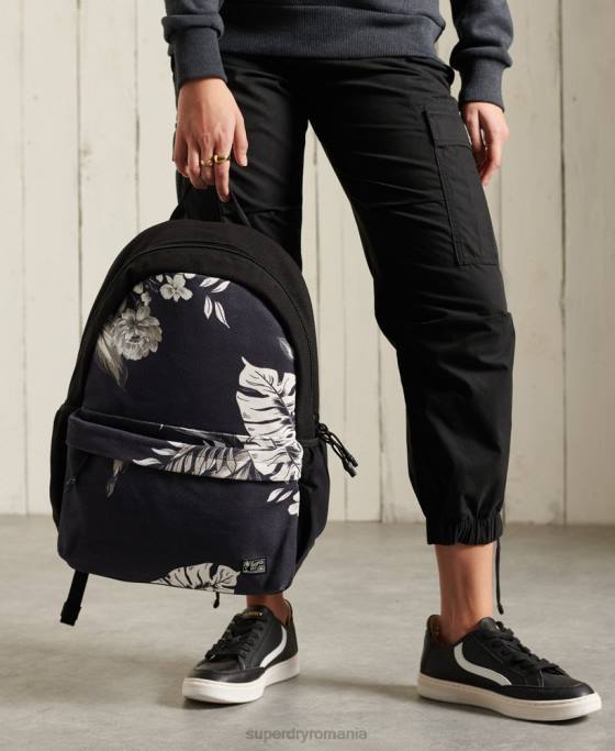 Superdry rucsac montana imprimeu cali accesorii negru femei JX0Z6615