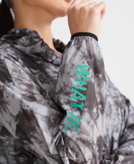 Superdry rulați coajă de ploaie ușoară îmbrăcăminte gri femei JX0Z5665