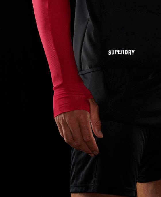 Superdry rulați gilet căptușit hibrid îmbrăcăminte negru bărbați JX0Z1133
