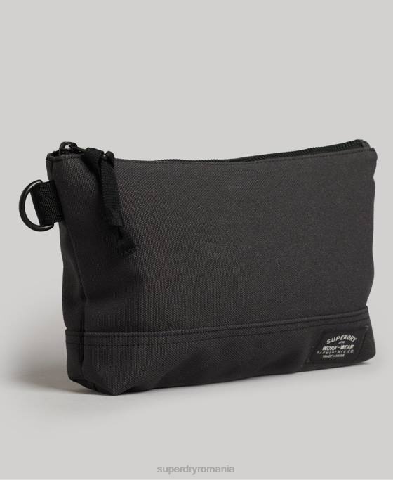 Superdry sac de spălat clasic accesorii gri inchis bărbați JX0Z1873